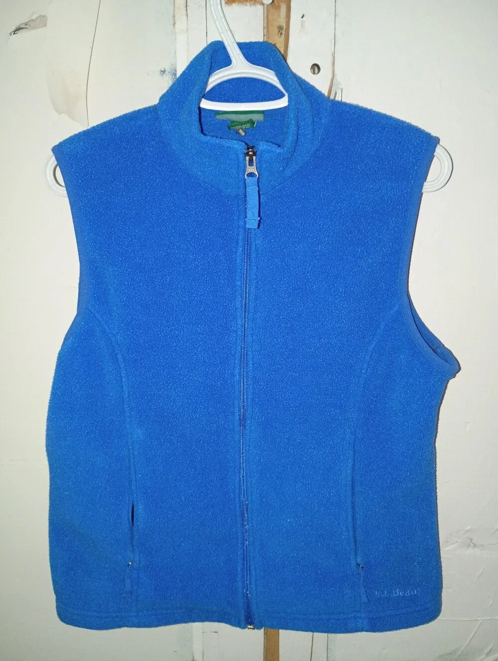 Vintage L.L. Bean Full-Zip Fleece Vest Royal Blue Size Blue Size Small Regular